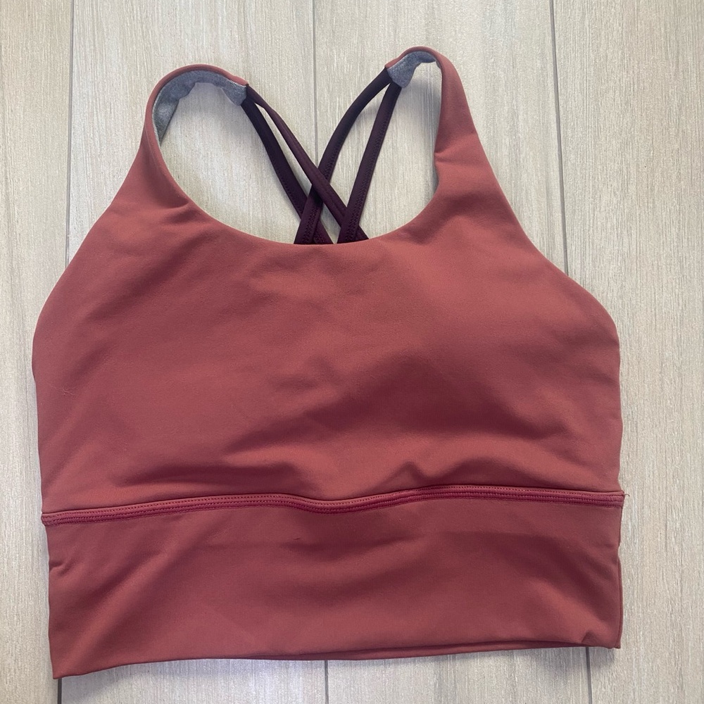 Born Primitive Rust Red Strappy Sports Bra